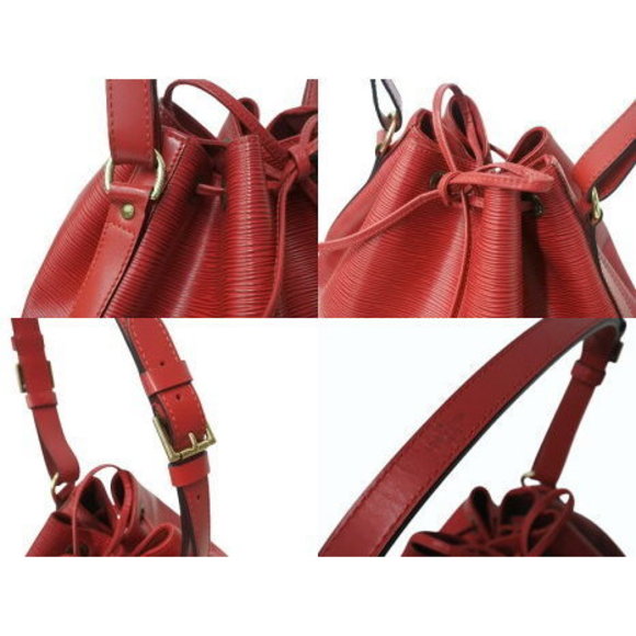 Louis Vuitton Bag Drawstring Epi Shoulder Red Leather Noe - Picture 3 of 9